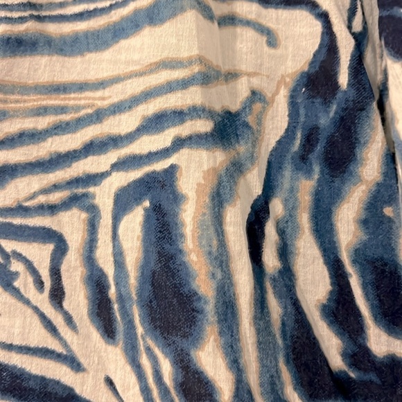 Lola Australia Twenty Shirt Animal Swirl Navy Print Cotton Coastal Resort Boho - Picture 11 of 13